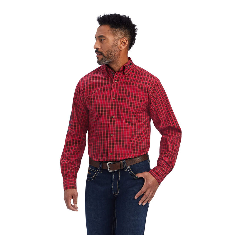 Ariat Hemden Herren - Team Mariano Fitted Rot ( VOEFB-2130 )